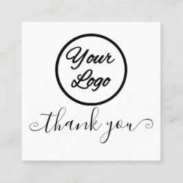 Logotyp för enkel Chic, skript - visitkort - tackk