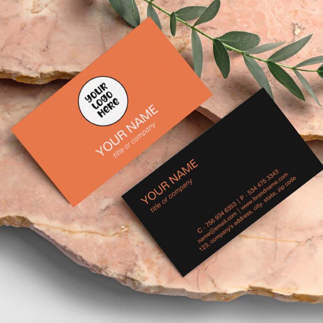 Logotyp för enkel Elegant Anpassningsbar-Professio Visitkort (Skapare uppladdad)