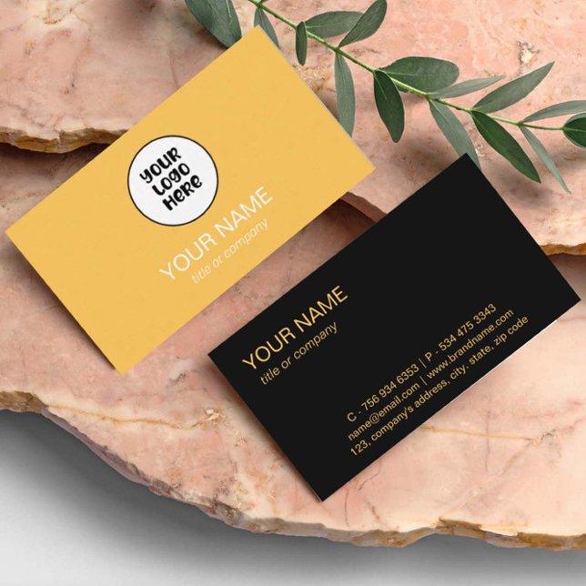 Logotyp för enkel Elegant Anpassningsbar-Professio Visitkort (Skapare uppladdad)