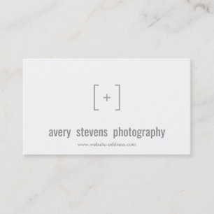 Logotyp för enkel fotograf Focus Visitkort