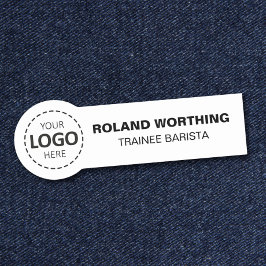 Logotyp för enkel modern personal namnbricka