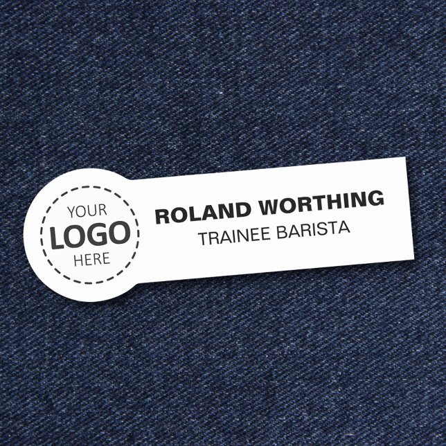 Logotyp för enkel modern personal namnbricka (Skapare uppladdad)