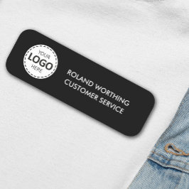 Logotyp för enkel modern personal namnbricka