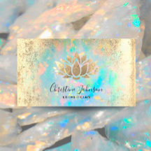 logotyp för esthetician faux guld foil lotus
