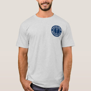 Logotyp för Excalibur bilblått Tee