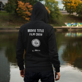 Logotyp för filmbesättning, Anpassningsbar Personl Hoodie