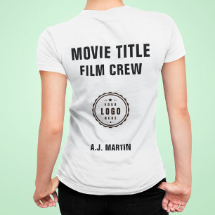 Logotyp för filmbesättning, Anpassningsbar Personl T Shirt