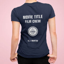 Logotyp för filmbesättning, Anpassningsbar Personl T Shirt