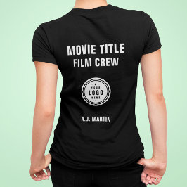 Logotyp för filmbesättning, Anpassningsbar Personl T Shirt