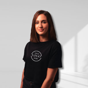 Logotyp för företag   Anpassningsbar Anställd kvin T Shirt