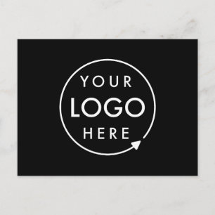 Logotyp för företag Black Corporate Company Vykort