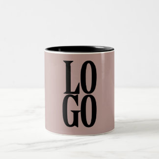 Logotyp för företag eller Anpassningsbar på Dusty Två-Tonad Mugg
