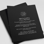Logotyp för företag | Enkel svartvit Anpassningsba Flygblad<br><div class="desc">En enkel svartvit affärsflygarmall i anpassningsbarna i ett enkelt minimalistiskt stil som lätt kan ändras och uppdateras med din egen logotyp,  produktinformation,  prissättning med mera! Välj storlek för flygblad och typ av papper på Alternativ-menyn.</div>