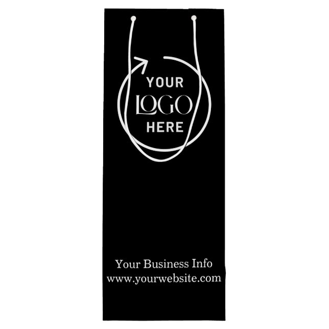 Logotyp för företag | Företag Minimalistisk Vin (Baksidan)