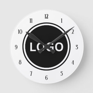 Logotyp för företag i Office Dekoration Business Rund Klocka