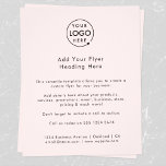 Logotyp för företag | Minimalistisk reklam för  Ro Flygblad<br><div class="desc">En enkel affärsflygmall för rosa i ett modernt minimalistiskt stil som lätt kan uppdateras med företagets logotyp, kontaktuppgifter och anpassningsbarnas flygtext. Perfekten för alla företag som innehåller information om dina produkter, tjänster, kampanjpriser och mycket mer! Om du behöver hjälp med att anpassa den här produkten kontaktar du mig med hjälp...</div>