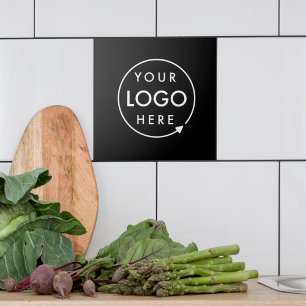 Logotyp för företag Modern Black Snyggt Professi Kakelplatta