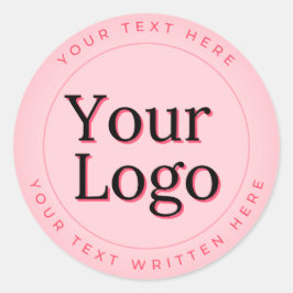 Logotyp för företag | PROFESSIONELL Runt Klistermärke