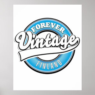 Logotyp för Forevintage Finland Poster