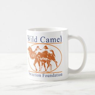 Logotyp för fundament för vildkamelskydd kaffemugg