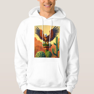 Logotyp för gaffelavtryck av manlig gosskjorta hoodie