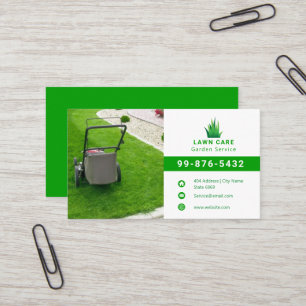 Logotyp för Gräsmatta Enkel, minimal modern Visitkort