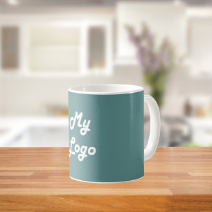 logotyp för grönt kaffemugg