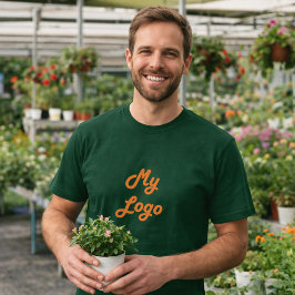 logotyp för grönt t shirt