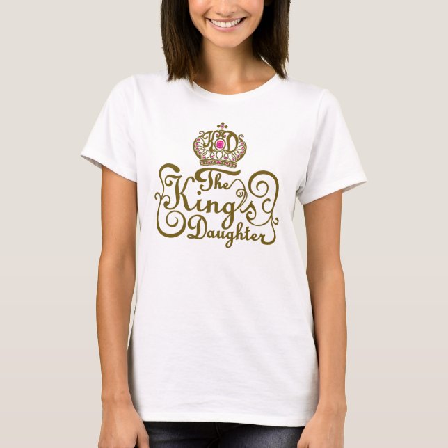 Logotyp för häfte för kungdotterrosor t shirt (Framsida)