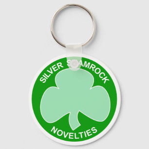 Logotyp för Halloween silverShamrock Nyckelring
