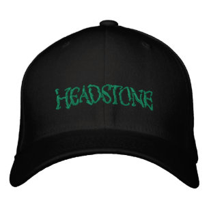 LOGOTYP FÖR HEADSTONE-Grönt Broderad Keps