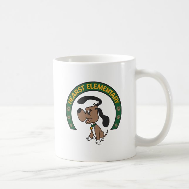 Logotyp för Hearst elementär klassikerhund Kaffemugg (Höger)