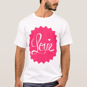 Logotyp för hjärtdesign t shirt