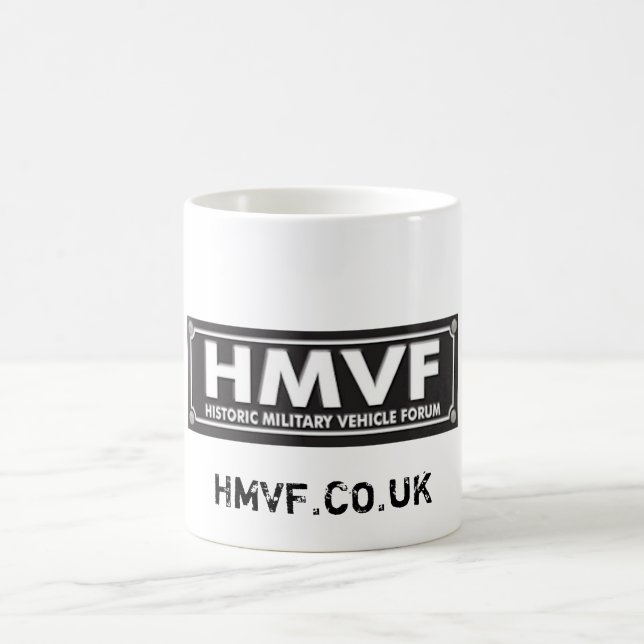 Logotyp för HMVF-muggvit Kaffemugg (Center)