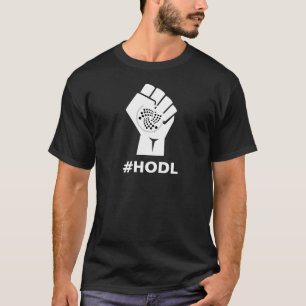 Logotyp för HODL-JOTA MIOTA: Vit T-shirt