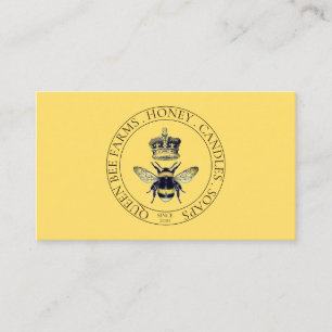 Logotyp för honungsbiodling visitkort