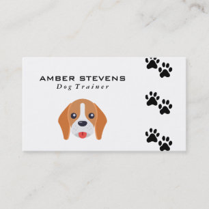 Logotyp för hund och Hund Visitkort