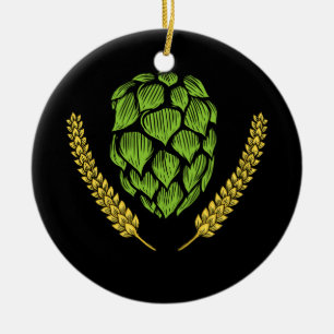 Logotyp för IPA Craft Beer Skutt Julgransprydnad Keramik