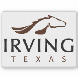 Logotyp för Irving, Texas, USA Klistermärken