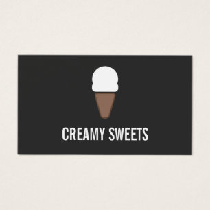 Logotyp för iskräm Cone Visitkort