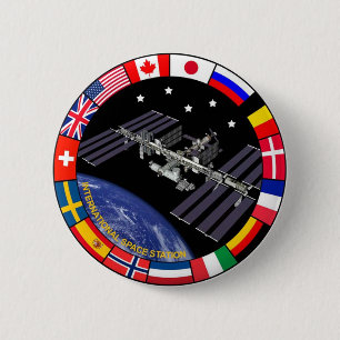Logotyp för ISS-medlemkomposit Knapp