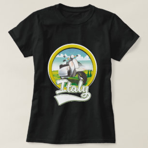 logotyp för italien Scooter-resor T Shirt