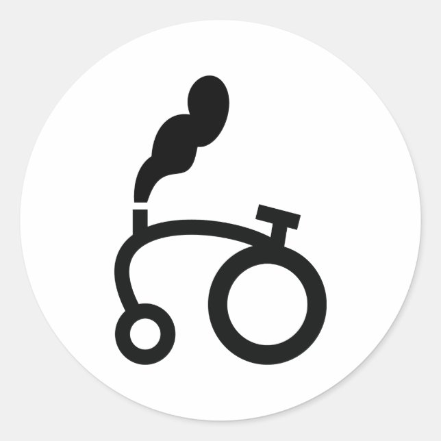 logotyp för jordbrukstraktor runt klistermärke (Framsida)