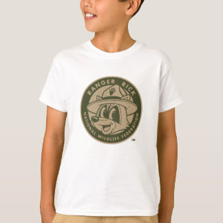 Logotyp för kakier för stack för skogsvaktare för t shirt