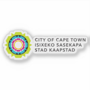 Logotyp för Kapstaden, Republiken Sydafrika Klistermärken