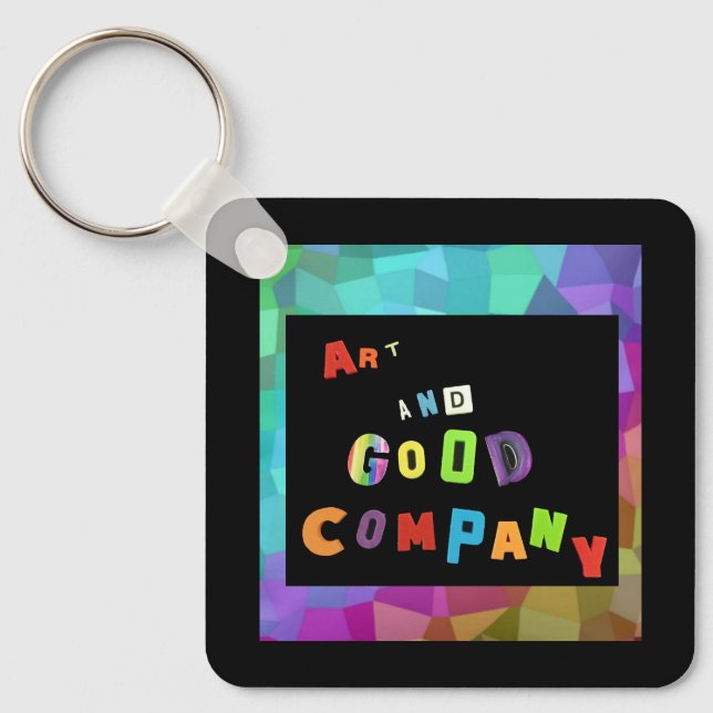 Logotyp för Keychain Art och Bra Company Nyckelring (Framsida)