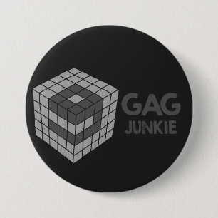 logotyp för knarkare 9gag i kub knapp