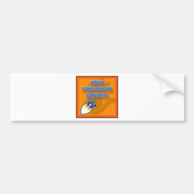 Logotyp för Konservativets kongress i Bantu Bildekal (Framsidan)