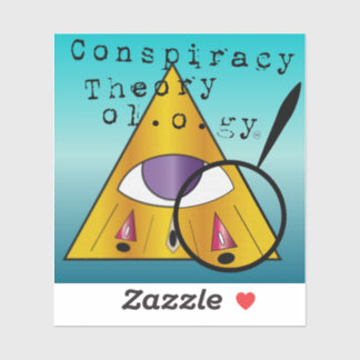 Logotyp för konspirationsteorylogi klistermärken