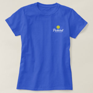 Logotyp för kute-pickleball t-skjorta för kvinnor t shirt